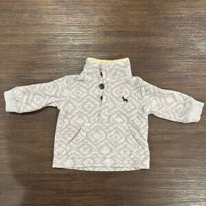 Carter's Gray & White Cozy Pullover / Sweater | 3M